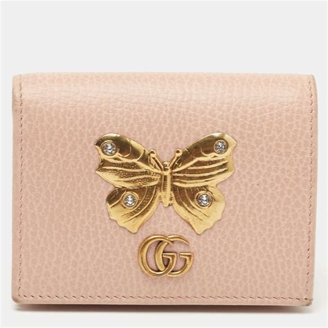 gucci card holder butterfly|gucci wallets for women.